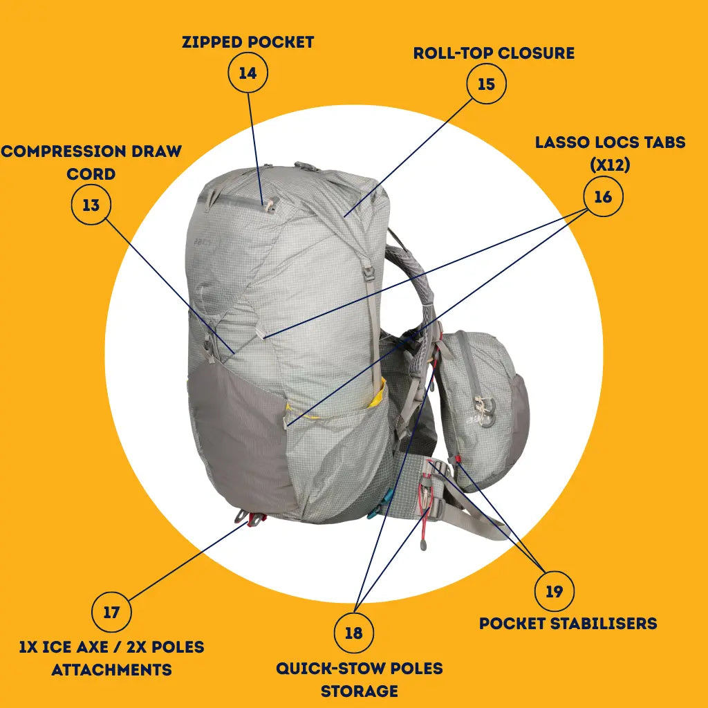 Mountain Magic 50 PRO - Hiking Backpack