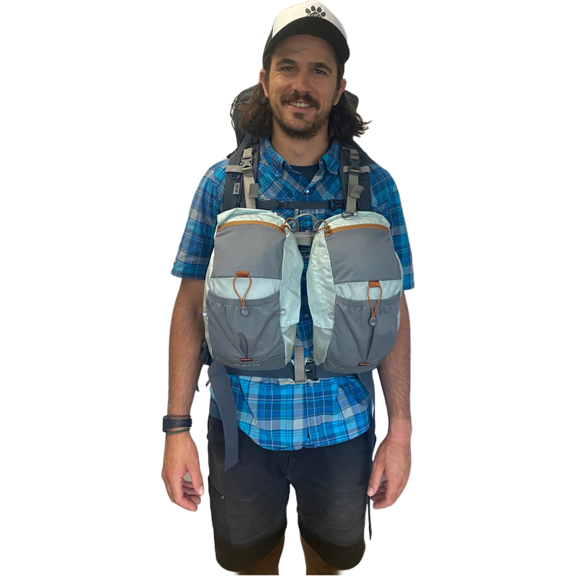 Detachable backpack pockets for backpacking